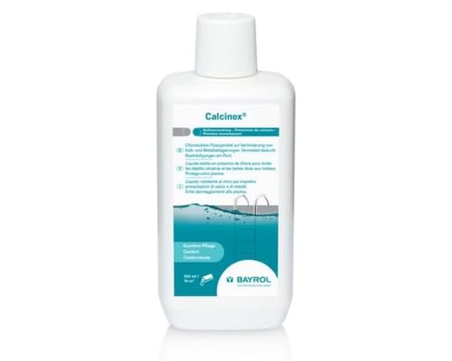 BAYROL Calcinex 1L - Haertestabilisator, verhindert Kalk- und Metallablagerungen im Pool bei hartem oder eisenhaltigem Wasser (z.B. Brunnenwasser) - Kalkstabilisator Pool