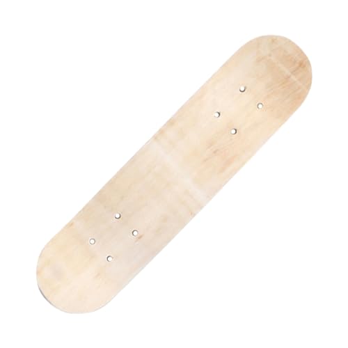 Folpus Blanko-Skateboard-Deck, DIY-Malerei-Holzdeck, Kinder-DIY-Skateboard für Jungen, Mädchen-Anfänger, 60 cm ohne Räder