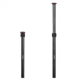Stativverlängerung, 2 Abschnitts-Mittelsäulen, 23,4" Aluminiumlegierung Stativverlängerungsrohr Teleskopstange mit 1/4" 3/8" Schraube, kompatibel mit Stativ/Gimbal/Kamera, maximale Belastung 33lb