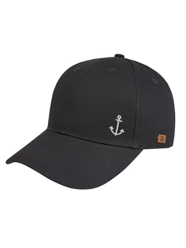 SCHIETWETTER Baseballcap Anker, Schirmmütze, Sonnenschutz, 100% Baumwolle Asphalt OS