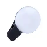 OSALADI Aufladbares Mini Ringlicht für Handy mit Telefonclip Tragbares LED Fülllicht für Make Up Fotografie für Live Streaming Portraitaufnahmen USB