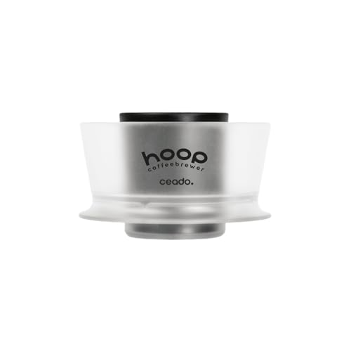 Hoop Coffee Brewer Preisgekrönter Radial-Infusionsbrauer, mühelose vollmundige Extraktion mit No-Bypass – Manuelle Tropfkaffeemaschine für Zuhause, Café, Restaurant, Camping, Ghost