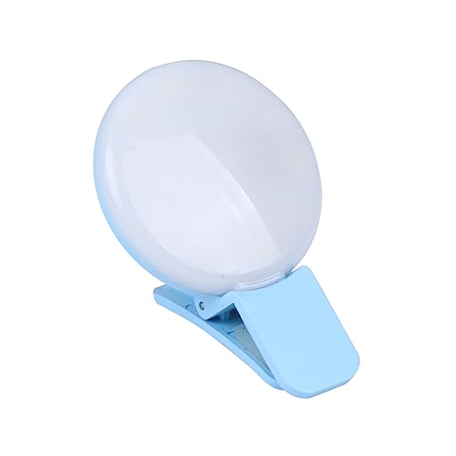 VILLCASE Mini Ringlicht Für Handy LED Selfie Beleuchtung Farbtemperaturen Für Make Up Videoanrufe Kompakt USB Aufladbar