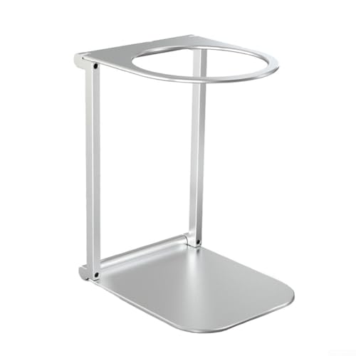 Yhenlovtt Tragbarer Kaffee-Tropfständer, Edelstahl-Filterhalter mit Basis, faltbares Design für Camping, Wandern, Reisen, Outdoor-Brauen, Espressomaschinen, verstellbare Höhe