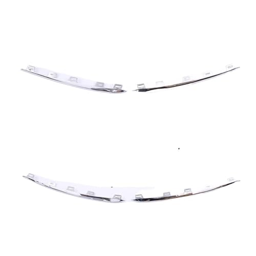 Nebelscheinwerfer Lufteinlass Abdeckung Chrom Stoßfänger kompatibel für Mercedes Benz GLE W167 V167 C167 350 A1678858103 A1678858303 A1678858203 (Color : Full Set(Silvery))