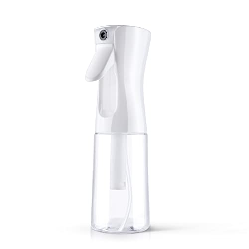 URAQT Sprühflasche Haar, 200 ml Wasserzerstäuber Wasserflaschens Friseur Sprühflaschen Spray Bottle, Salon Wasser Sprüher Friseur Haar Werkzeug für Haar, Weiß Transparent