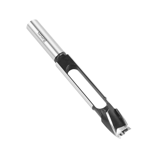 Dübeldübelschneider Zapfenbohrer Bi, Holzdübellochschneider, Zapfendübel und Dübelbohrer Holzbearbeitungsschneider, konischer Dichtungsstopfenschneider, 13 mm Schaft für Möbelherstellung (8 mm)