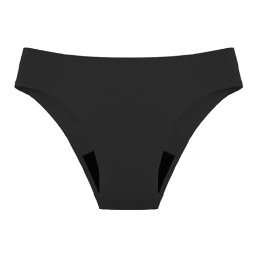 Bikinihosen für Damen Perioden Bikini Hose Menstruations Badeanzug High Waist Perioden Bikinihose Mädchen Basic Slip Bikinihose Schwarz Damen Period Badeshorts Perioden Bademode zum Schwimmen