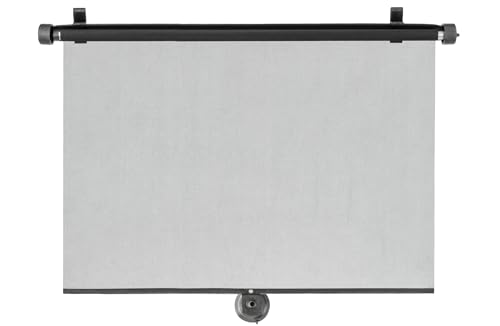 WALSER Auto-Sonnenrollo, Sonnenschutz Auto, Auto-Sonnenblende, 2 Stück Sonnenrollos für SUV und Van Seitenfenster, Autosonnenschutz 53 x 56cm