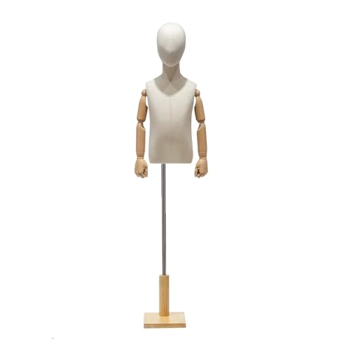 Schneiderpuppe Kinder Verstellbare Schneiderbüste Schaufensterpuppe Schneiderpuppen Mit Kopfbedeckung Arme Aus Massivholz Halb Sockel Aus Massivholz Geeignet Für Kinderbekleidungsgeschäft Kleidung Pho