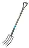 Gardena NatureLine Spatengabel: Grabegabel zum Umgraben und Auflockern, aus FSC-zertifiziertem Eschenholz, ergonomischer D-Griff (17002-20)