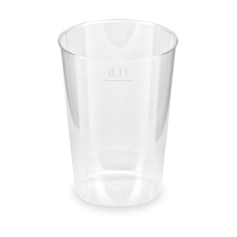 VEPATIM 40 Trinkglas Verkostungsglas Trinkbecher Probierglas klar Eichstrich 100ml