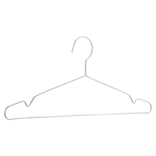 Amazon Basics Kleiderbügel aus Edelstahl, 50-er Pack, Verchromt