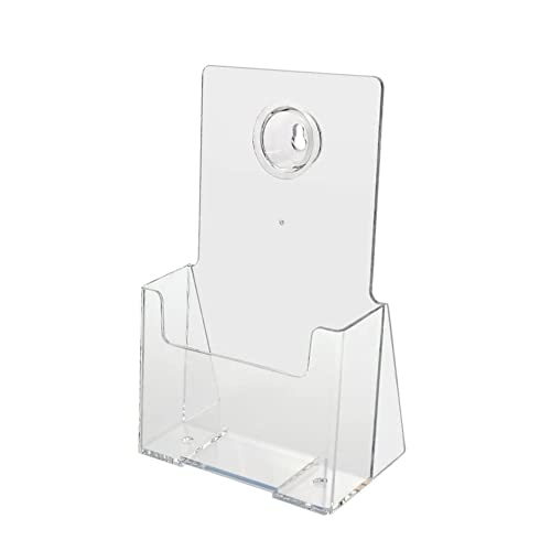 sourceone Prospekthalter für 10,2 x 22,9 cm Trifold Heftchen – Acryl klar zinntheken Organizer