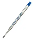 Kugelschreiber Ersatzmine von Online, auch für Parker, Pelikan, Faber-Castell, Internationale Standard Großraum Gel-Mine, Gel-Paste, Strichstärke 0,7 mm, dokumentenecht, 1 Stück, Schreibfarbe blau
