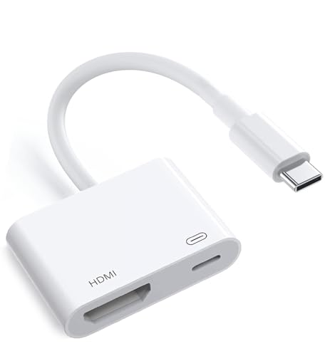 Apple USB-C auf HDMI Adapter 4K @ 60Hz für iPhone 15 MacBook Pro Air iPad Pro, USB 3.1 Typ C Digital AV HDMI 2.0 Kabel kompatibel mit Samsung Galaxy S23/S22, Pixelbook, XPS und mehr