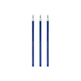 Legami - Gelschreibermine radierbar, Set 3 Stück, Höhe 13 cm, Thermosensible Tinte, Blau, Spitze 0,7 mm