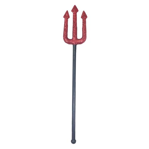 Mihauuke Teufelsstäbe für Erwachsene, Spielzeugspeer - Pitchgabel für Halloween-Teufel - Teufelskostümzubehör, Dämonen-Requisiten, Bühnenausrüstung für Halloween