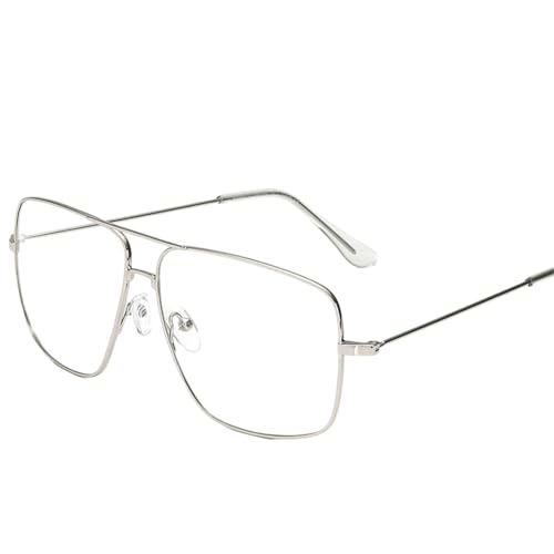 KGDUYC Verschreibungspflichtige Brillenfassungen für Damen Klassische Brillen, Metallrahmenbrillen, Retro-Brillen, dekorative Brillen