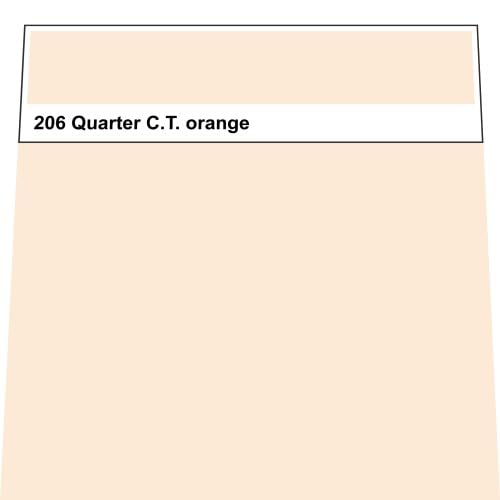 Lee Farbfolie 206 Quarter C.T. Orange 50cm x 122cm