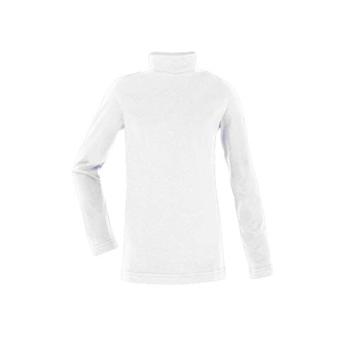 Ellepi Jungen Kinder Maedchen Langarmshirt mädchen Pullover Shirt Rollkragen Rollkragenpullover Weiss schwarz Langarm Tshirt Rolli Longsleeve Pulli unterhemd Rollkragenshirt Junge