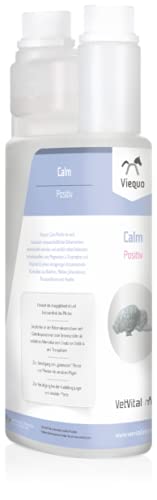 VetVital Viequo Calm Positive | 1 Liter | Ergänzungsfuttermittel für Pferde | Zur Unterstützung in Stresssituationen, der Konzentrationsfähigkeit und Belastbarkeit