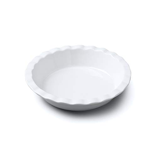 WM Bartleet & Sons 1750 T295 Kuchenform mit rundem Rand, Porzellan, weiß