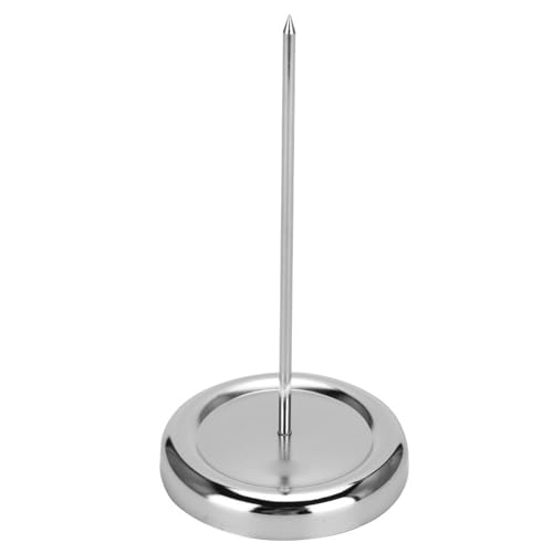 Edelstahl-Rechnungsgabel, Stab, Papierhalter, Spike, Scheck-Rechnungshalter, Silber, Ticketstabber für Restaurant, 5,7 Zoll, gerader Memo-Halter, Spike