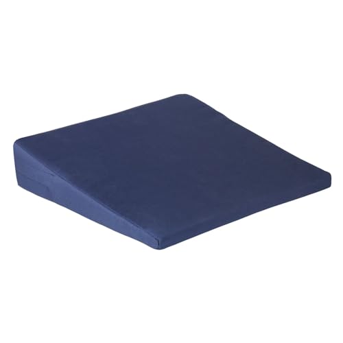 Keilkissen - Keilkissen Stuhl - keilkissen Auto - Sitzkissen - Sitzkeilkissen - mit abnehmbaren bezug, Polyester, Farbe: Marineblau