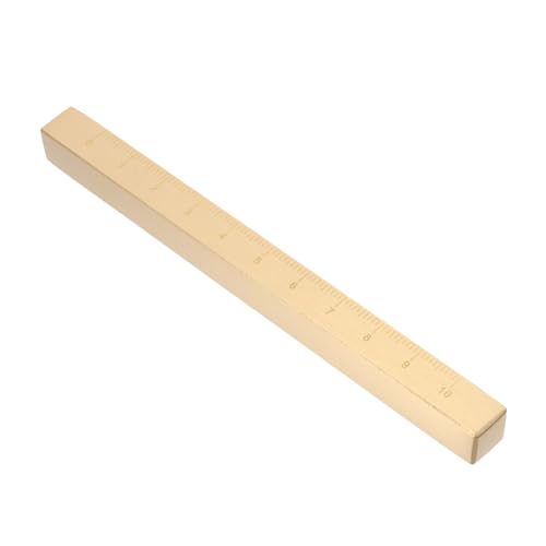 HOMSFOU Messing Herrscher Briefbeschwerer für Outdoor-Events Papiergewichte Briefbeschwerer für den Schreibtisch Briefbeschwerer aus Messing Papiergewichtsbuch Golden