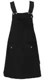 GURU SHOP Latzrock, Trägerkleid, Hippierock - Schwarz, Damen, Baumwolle, Size:M