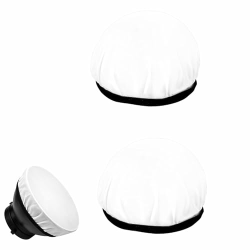 Diffusor Licht Socke,Licht Diffusor Socke,Diffusor Socke,Weiß Lampenschirm Reflektor,Fotografie Licht Weichen weißen Diffusor Tuch,Weiß Diffusor Lampe Abdeckung,2PC