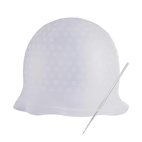 1 Stück Highlight Haar Kappe mit Strähnennadel, Salon Friseurkappe, Färben Haarekappe, Strähnchenhaube Silikon, Strähnchenhaube Wiederverwendbar, Für Professional Salon und Haus Haarefärben