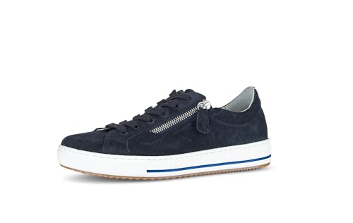 Gabor Damen Low-Top Sneaker, Frauen Halbschuhe,Leichte Mehrweite (G),Ugly Sneaker,Chunky Sneaker,dad Shoes,Marine(w/blau/rot),39 EU / 6 UK
