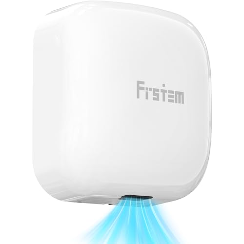 1400W Kommerzieller Händetrockner Automatischer Hand Dryer mit Automatischem Infrarotsensor & Intelligenter Temperaturregelung für Zuhause Badezimmer Restaurants Hotels, Weiß