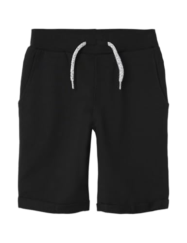 NAME IT Jungen NKMVERMO Long SWE UNB F NOOS Shorts, Black, 140