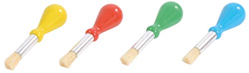 EDUPLAY 240161 Brush & Co. Bürste mit Kugelgriff, 10,2 cm, Mehrfarbig, Large