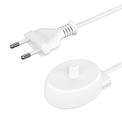 BENSN Ladestation für Oral B, Elektrische Zahnbürste Ladegerät für Braun Oral-B Vitality Pro / 3 3500 / Series 3 Plus, Genius X, iO2, iO3, iO4, iO5, iO6 Toothbrush Charger Ladekabel IP67 Wasserdichtes