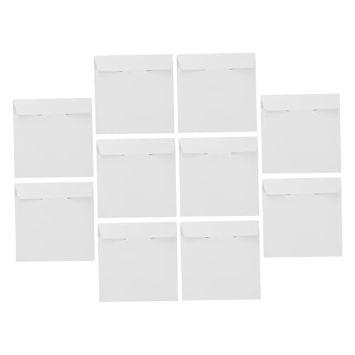 BATHVEVE 10 Stück Flache Weiße Cd/DVD-versandumschläge Aus Pappe Für Sicheren Und Bequemen Versand. Schutzverpackung Für CDs Und Medien