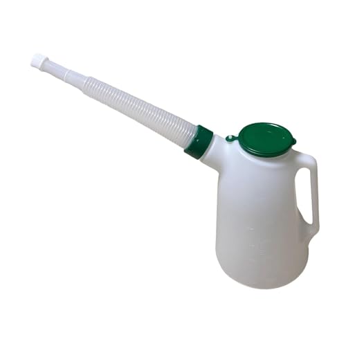 Okiyakusama Ölkrug mit flexiblem Ausguss, Ölspender, multifunktional, auslaufsicher, mit Kappe für unterwegs, Autowerkstatt, 4l