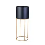 Blumentopf Pflanztopf Blumentöpfe und Pflanzenregale Mid-Century Modern Modern Metall Blumentopf Racks Pflanze Container Anbieter-Racks Modernes Wohnzimmer Matching Terrasse Porch Garden Rawn Containe