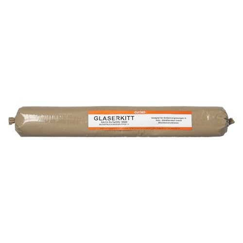 Glaserkitt - Fensterkitt für die Einfachverglasung von Fenstern | 1 kg Puppe, weichplastisch | Geeignet für Holz- und Metallrahmen | Made in Germany