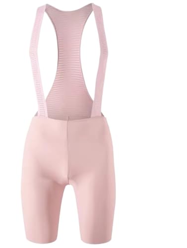 USOHJZ RadträGerhosen Damen Nahtlose Radfahren Bib Shorts Frauen 6 Stunden Pad Sommer Fahrrad Kleidung Straße Mountainbike Strumpfhosen(Pink,M)