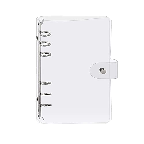 Eachbid Ringbuch aus PVC 6 Löcher mit transparentem weichem Einband für A5-Ordner (transparent)