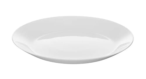 6-er Set OFTAST Dessertteller Beilagen, weiß, 19 cm Feinporzellan/gehärtetes Glas/Spülmaschinenfest und mikrowellengeeignet