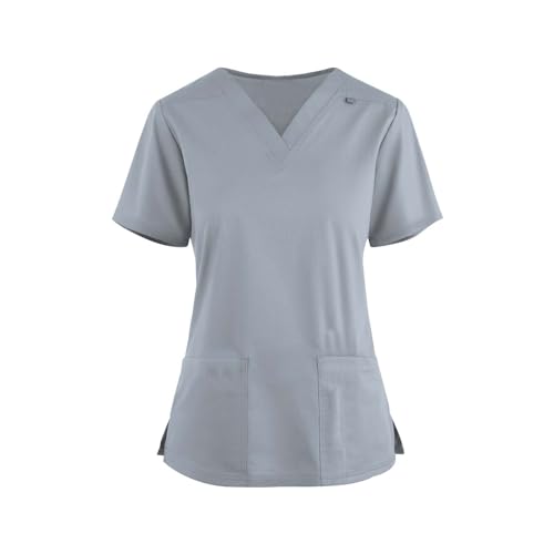 OUMSHBI Kasacks Damen Bunt Pflege Schlupfsack Damen Pflege Berufskleidung Pflege Hosen Arbeitskleidung Friseur Arbeits Kasack Damen Kasacks Bunte Damen Pflege Kassaks Frauen Pflege Weihnachten