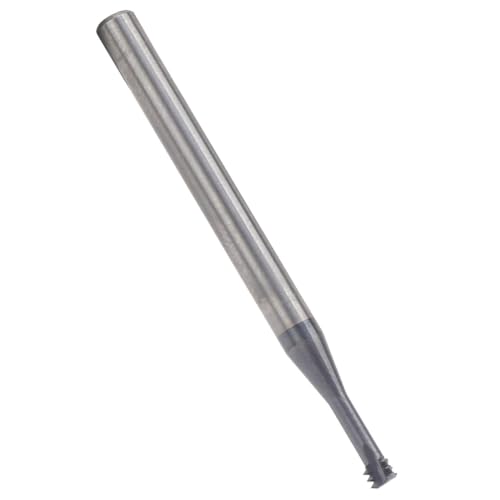NJTHNTJR Gewindefräser 3 Zähne Metrisch 60° Wolframstahl CNC M4x0,7xD4x50 Schneidwerkzeuge, Spiralnut-Gewindefräser