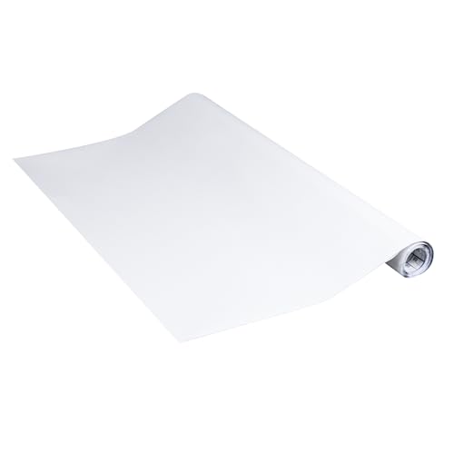 Venilia Klebefolie | Uni Matt Weiß, 45cm x 2m | selbstklebende Möbel-Folie, Dekofolie, Tapete, Küchenfolie | PVC ohne Phthalate | Made in EU