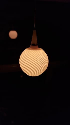 Lampenschirm klein-mini Lampe, Hängelampe Form Twist Line passend, kompatibel für Herrnhuter Leuchtmittel in der Größe A1e