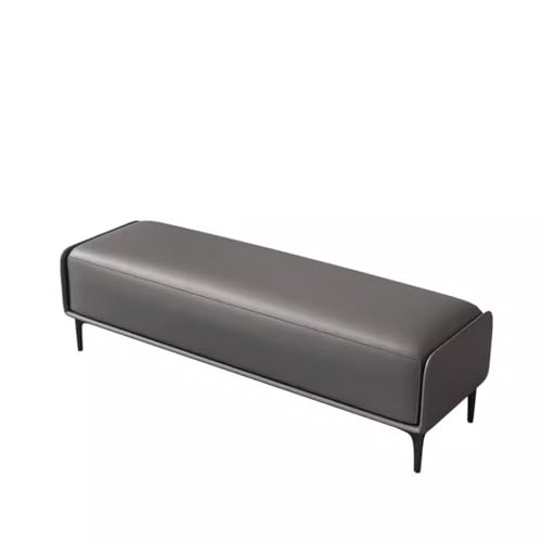 Moderne Bettbank aus Leder für Schlafzimmer, Fenster, stilvolles und schlichtes Design mit Stauraum, Schuhbank und Nachtbank für zusätzliche Funktionalität